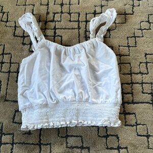 Janie and Jack White Camisole with Ruffled Straps